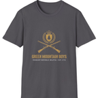 Green Mountain Boys Crest T-Shirt - Charcoal front