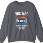 Vhs Tape Memorial Sweatshirt - Charcoal front