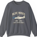 Blue Nosed Fighter Group Sweatshirt - Charcoal front