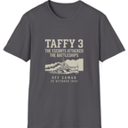 Taffy 3 Off Samar T-Shirt - Charcoal front