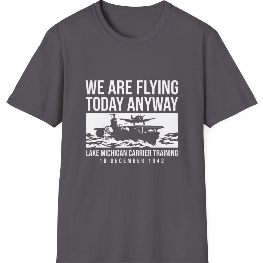 Lake Michigan Carrier Training T-Shirt - Charcoal front