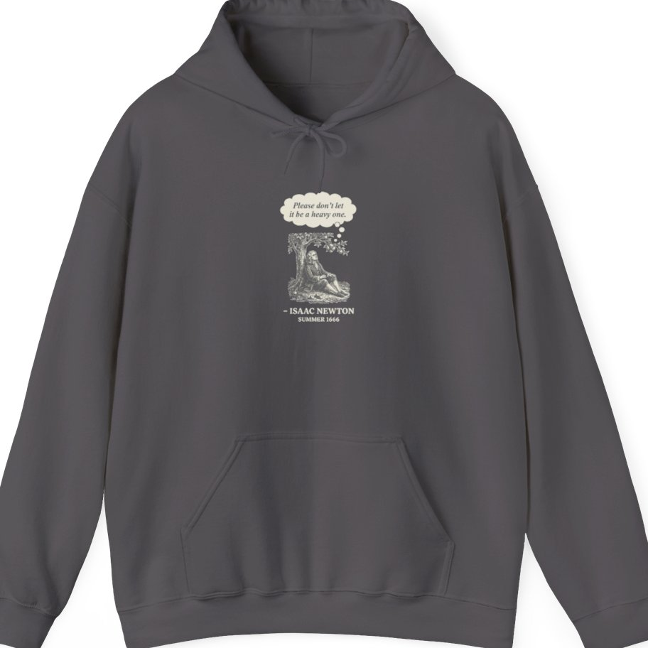 Newton Gravity Anxiety Hoodie - Charcoal front