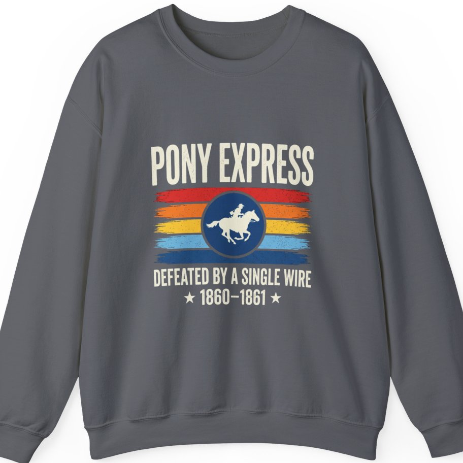 Pony Express Memorial T-Shirt - Charcoal front