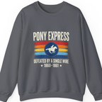 Pony Express Memorial T-Shirt - Charcoal front