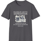 Franklin Arctic Expedition Escape Room T-Shirt - Charcoal front