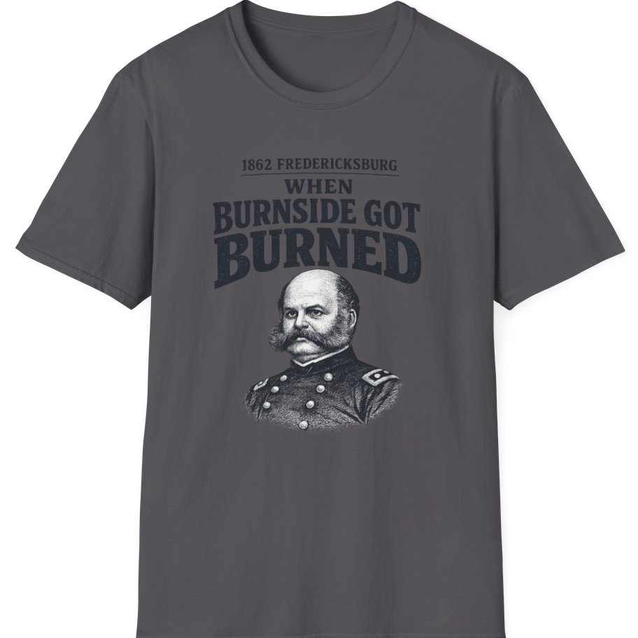 Fredericksburg Burnside Got Burned Vintage T-Shirt - Charcoal front
