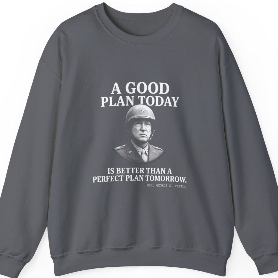 Patton Good Plan Sweatshirt - Charcoal front