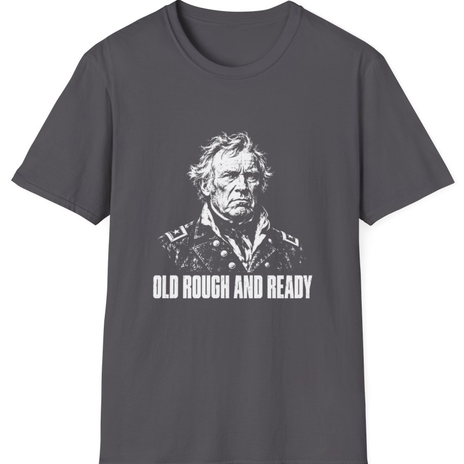 Old Rough And Ready Zachary T-Shirt - Charcoal front