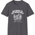 Trojan Wooden Horse T-Shirt - Charcoal front
