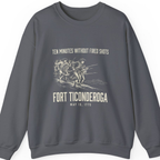 Fort Ticonderoga Ten Minutes Sweatshirt - Charcoal front