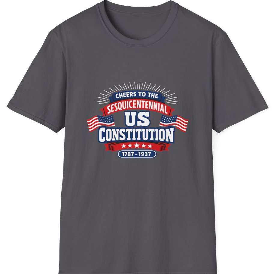 Cheers To The Sesquicentennial Us T-Shirt - Charcoal front