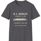 Css Hunley Submarine Memorial T-Shirt - Charcoal front