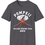 Pompeii Volcano Surfing Team T-Shirt - Charcoal front