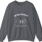Spanish Armada Fire Ships Sweatshirt - Charcoal front