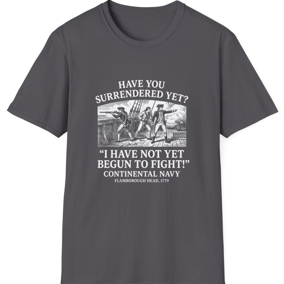 Not Yet Begun To Fight T-Shirt - Charcoal front