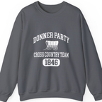 Donner Party Cross Country Team Sweatshirt - Charcoal front
