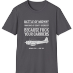 Battle of Midway T-Shirt - Charcoal front