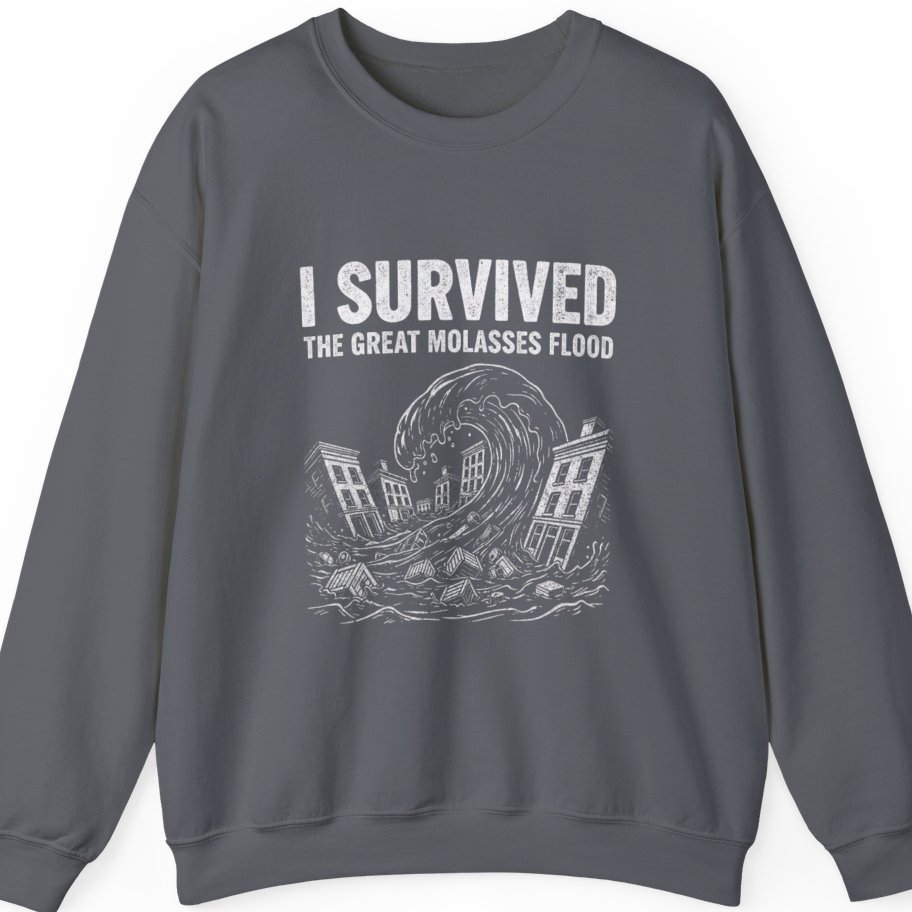 Great Molasses Flood Sweatshirt - Charcoal front