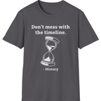 Time Travel Paradox T-Shirt - Charcoal front