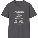 San Jacinto Eighteen Minutes T-Shirt - Charcoal front