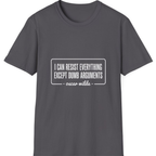 Oscar Wilde Quote T-Shirt - Charcoal front
