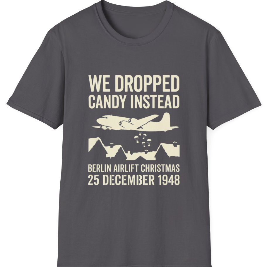 Berlin Candy Bombers Winter T-Shirt - Charcoal front