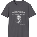 Locke New Opinions T-Shirt - Charcoal front