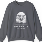Stressed Eagle Fine Since T-Shirt - Charcoal front