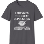 Great Depression T-Shirt - Charcoal front