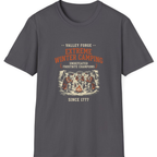 Valley Forge Winter Camping T-Shirt - Charcoal front
