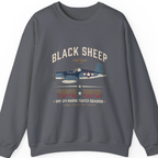 Black Sheep Squadron Crest Sweatshirt - Charcoal front