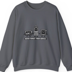 Never Forget Their Service Obsolete Sweatshirt - Charcoal front