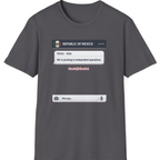 Texas Independence Group Chat T-Shirt - Charcoal front