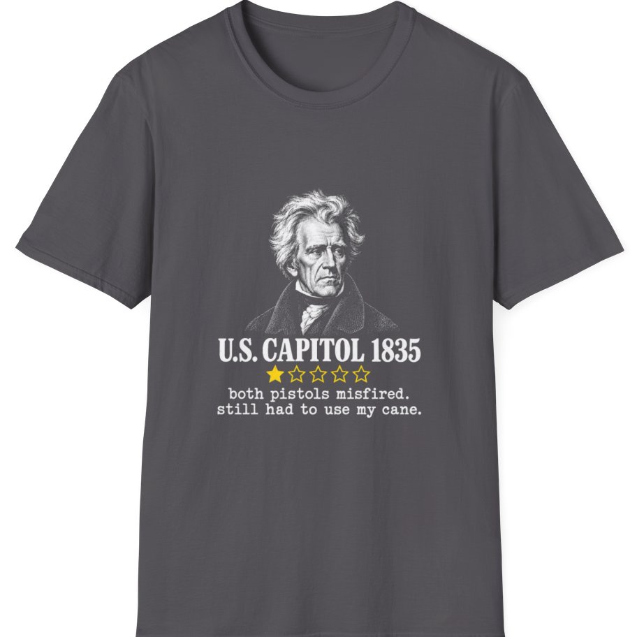 Capitol Cane Review T-Shirt - Charcoal front