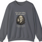 Woodrow Wilson Fourteen Points Procrastination Sweatshirt - Charcoal front