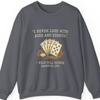 Dead Mans Hand Poker Sweatshirt - Charcoal front