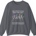 Four Horsemen Birthday Party Sweatshirt - Charcoal front
