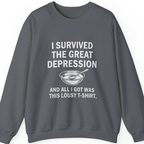 Great Depression Sweatshirt - Charcoal front