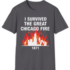 Great Chicago Fire Classic T-Shirt - Charcoal front