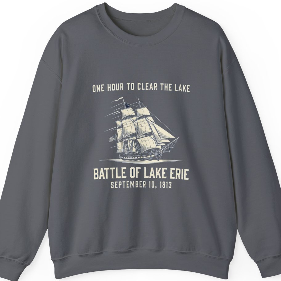 Battle of Lake Erie Sweatshirt - Charcoal front