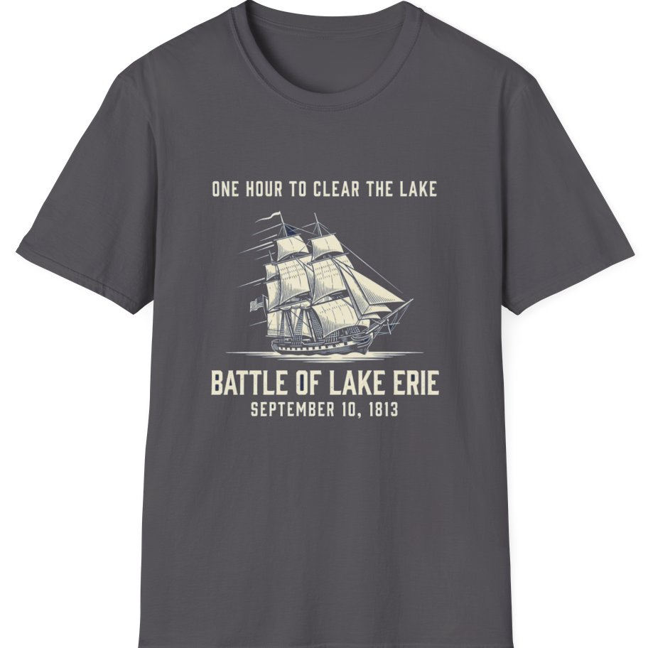 Battle of Lake Erie T-Shirt - Charcoal front