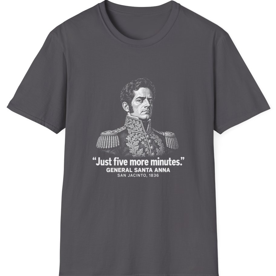 Santa Anna Five More Minutes T-Shirt - Charcoal front