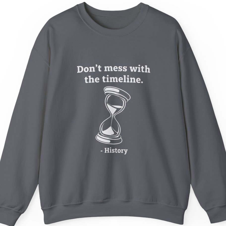 Time Travel Paradox Sweatshirt - Charcoal front