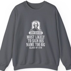 John Hancock Signature Superlative Sweatshirt - Charcoal front