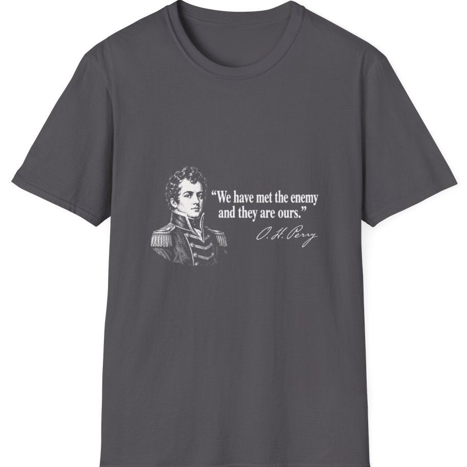 We Have Met The Enemy T-Shirt - Charcoal front