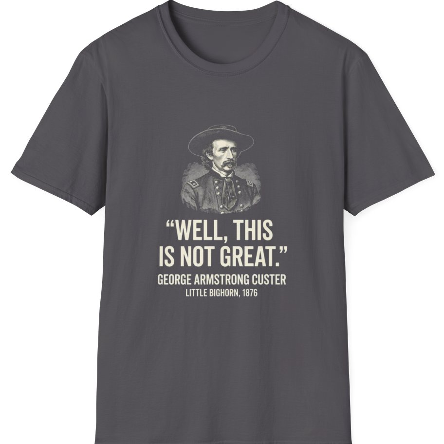 Well This Is Not Great T-Shirt - Charcoal front