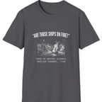 Spanish Armada Fire Ships T-Shirt - Charcoal front