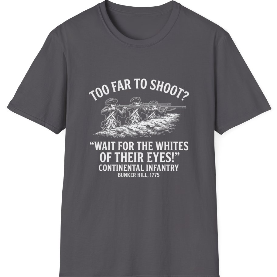 Whites of Their Eyes Bunker T-Shirt - Charcoal front
