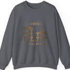 I Survived The Fall of Sweatshirt - Charcoal front