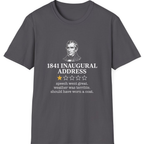 Inaugural Address Review T-Shirt - Charcoal front